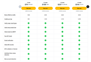 Reoon Email Verifier AppSumo Pricing Plan